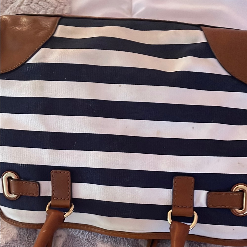 Michael Kors Brown and Blue Satchel Bag - Picture 4 of 5